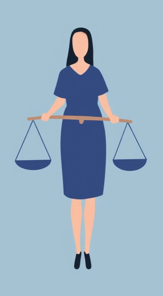 Картинка: Женщина с весами правосудия